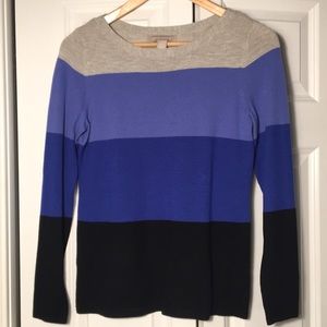 Banana Republic Striped Color Block Sweater!